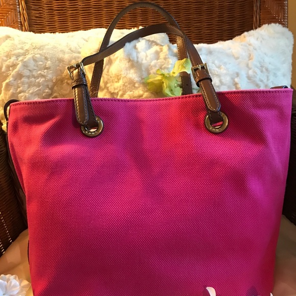 💕SOLD!!!💕AUTHENTIC MICHAEL KORS PINK TOTE💕 - Picture 2 of 8